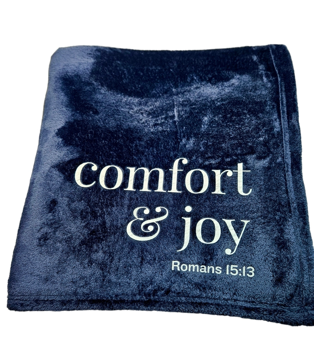 Comfort & Joy Fleece Throw Blanket Navy