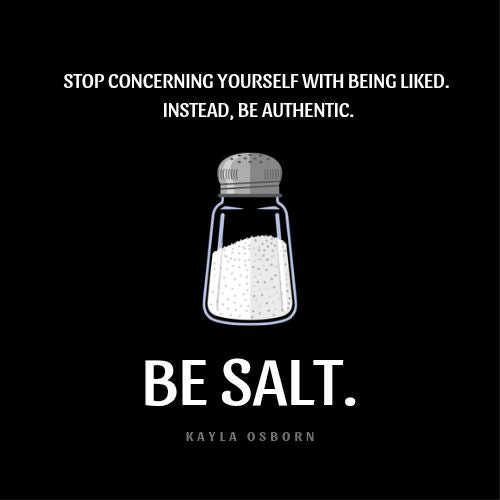 SALT, Not Sugar