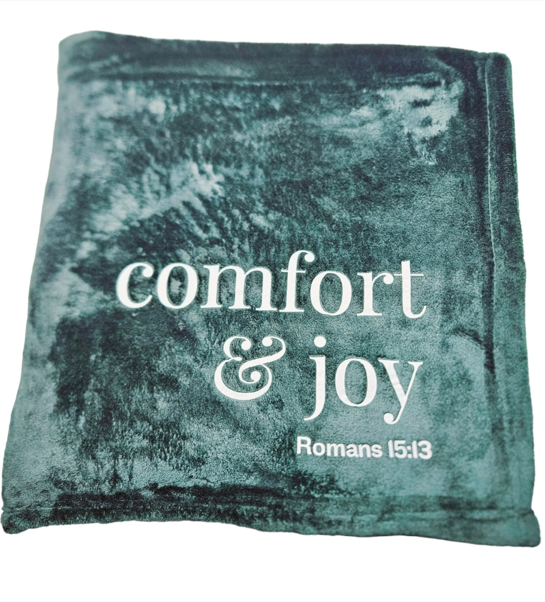 Comfort & Joy Fleece Throw Blanket Green