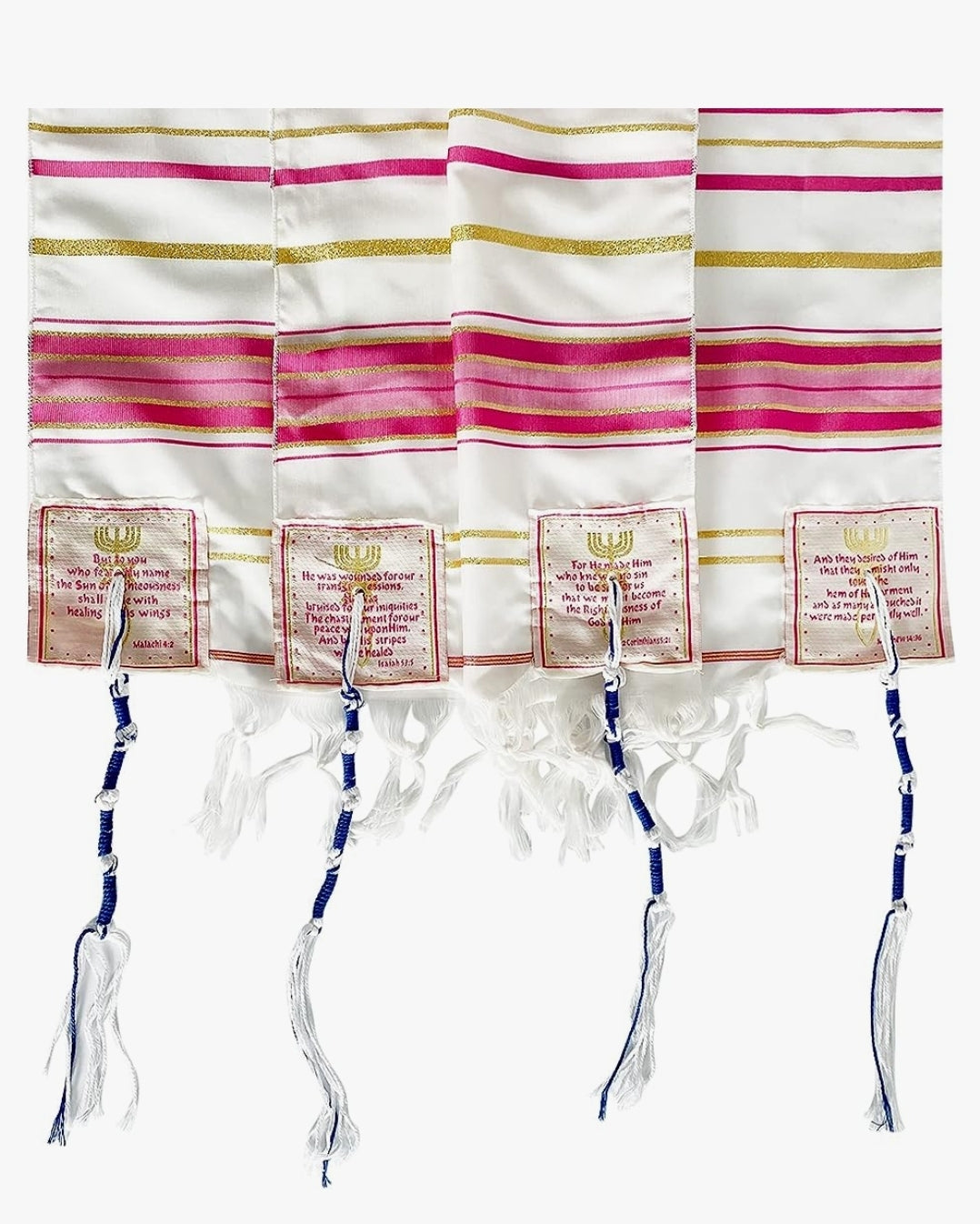 Prayer Shawl Messianic Tallit Pink