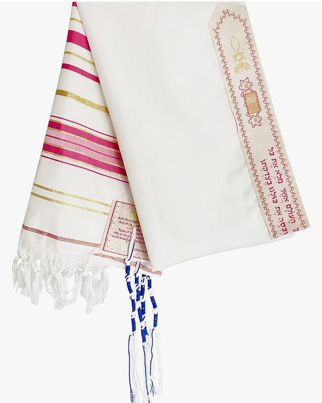 Prayer Shawl Messianic Tallit Pink